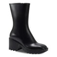 thumbnail image 1 of INC Womens Everett Zipper Faux Leather Rain Boots, 1 of 4