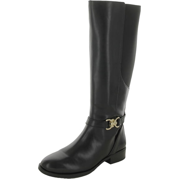 INC Womens Faron Zipper Faux Leather Mid-Calf Boots