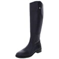 thumbnail image 1 of INC Womens Fawne Leather Knee-High Riding Boots Navy 9 Medium (B,M), 1 of 2
