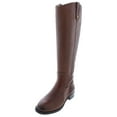thumbnail image 1 of INC Womens Fawne Wide Calf Leather Riding Boots Brown 8 Medium (B,M), 1 of 2