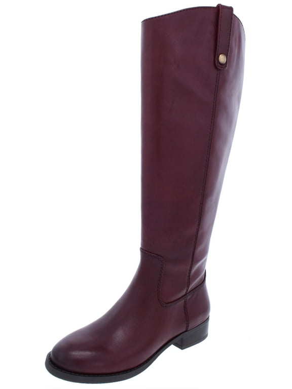 Womens Fawne Wide Calf Leather Riding Boots