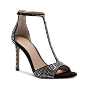 INC Womens Firah Rhinestone T-Strap Heels