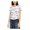 thumbnail image 1 of INC Womens Floral Ruched Sides Blouse, 1 of 2