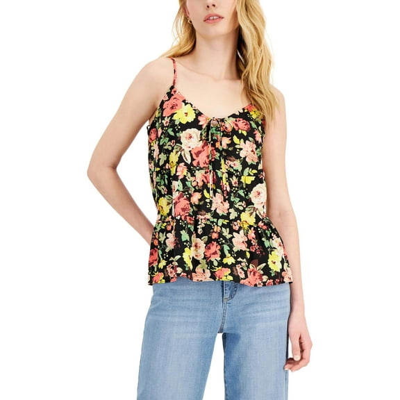 INC Womens Floral Tie Neck Cami
