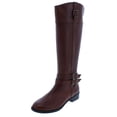 thumbnail image 1 of INC Womens Frank II Leather Knee-High Riding Boots, 1 of 2