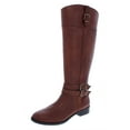 thumbnail image 1 of INC Womens Frank II Leather Wide Calf Riding Boots, 1 of 3