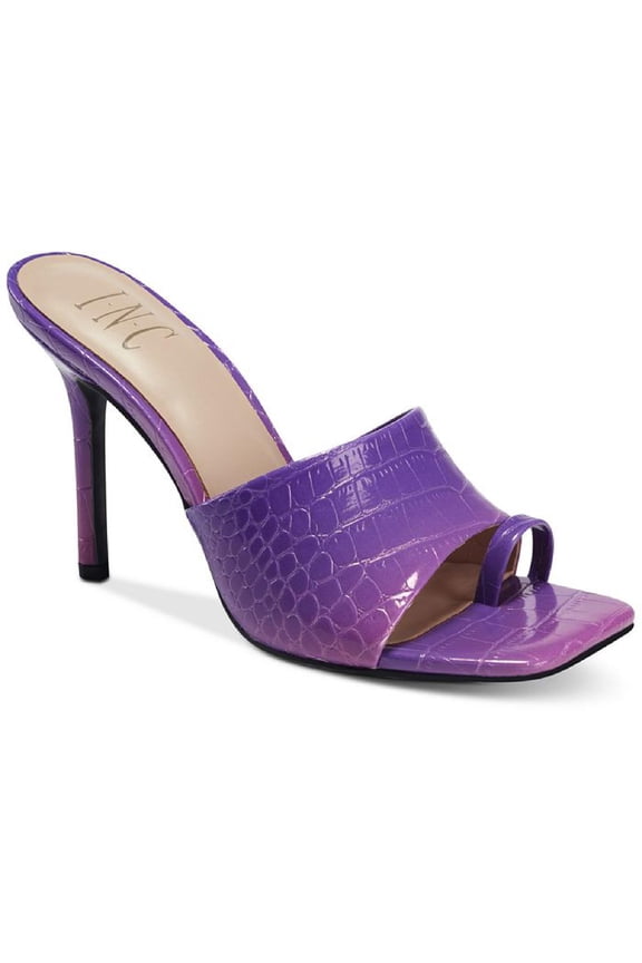 Womens Friskee Toe Loop Embossed Heels