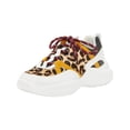 thumbnail image 1 of INC Womens Gemella Leather Animal Print Dad Sneakers, 1 of 4