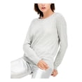 thumbnail image 1 of INC Womens Gray Embellished Rhinestone Long Sleeve Crew Neck Sweater L, 1 of 2