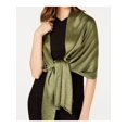 thumbnail image 1 of INC Womens Green Rayon Super Soft Fringed Wrap, 1 of 3