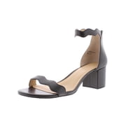 INC Womens Hadwin Faux Leather Open Toe Heels
