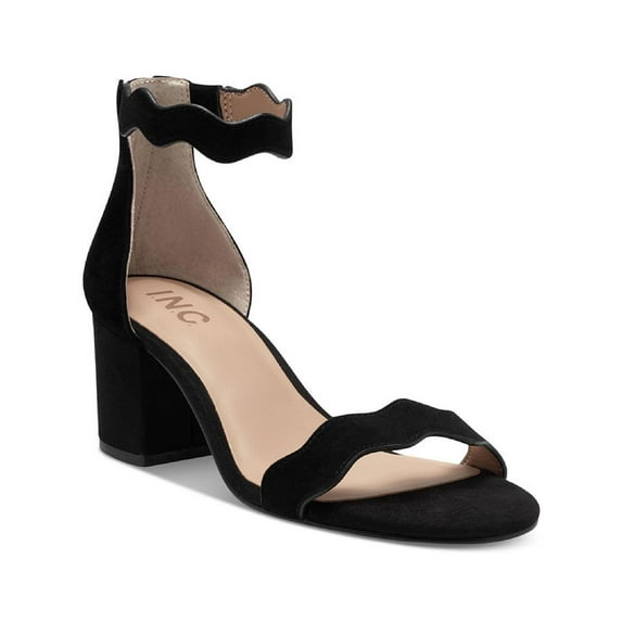 INC Womens Hadwin Faux Suede Open Toe Heels