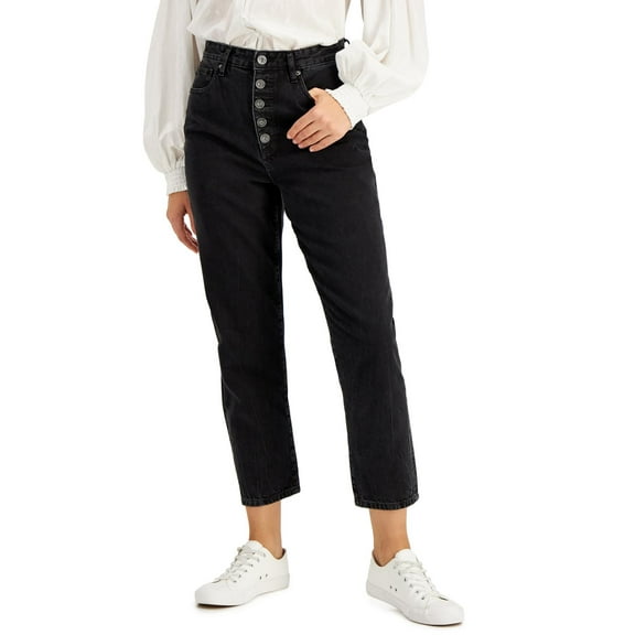 INC Womens High Rise Knit Mom Jeans