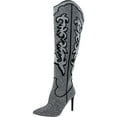 thumbnail image 1 of INC Womens Iresa 4 Embellished Thigh High Over-The-Knee Boots, 1 of 5