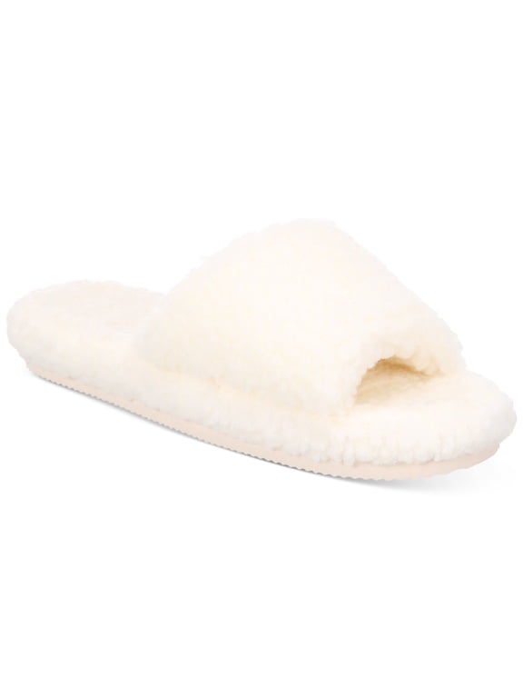 Womens Ivory Comfort Dinnaa Open Toe Platform Slip On Slippers Shoes 5 M