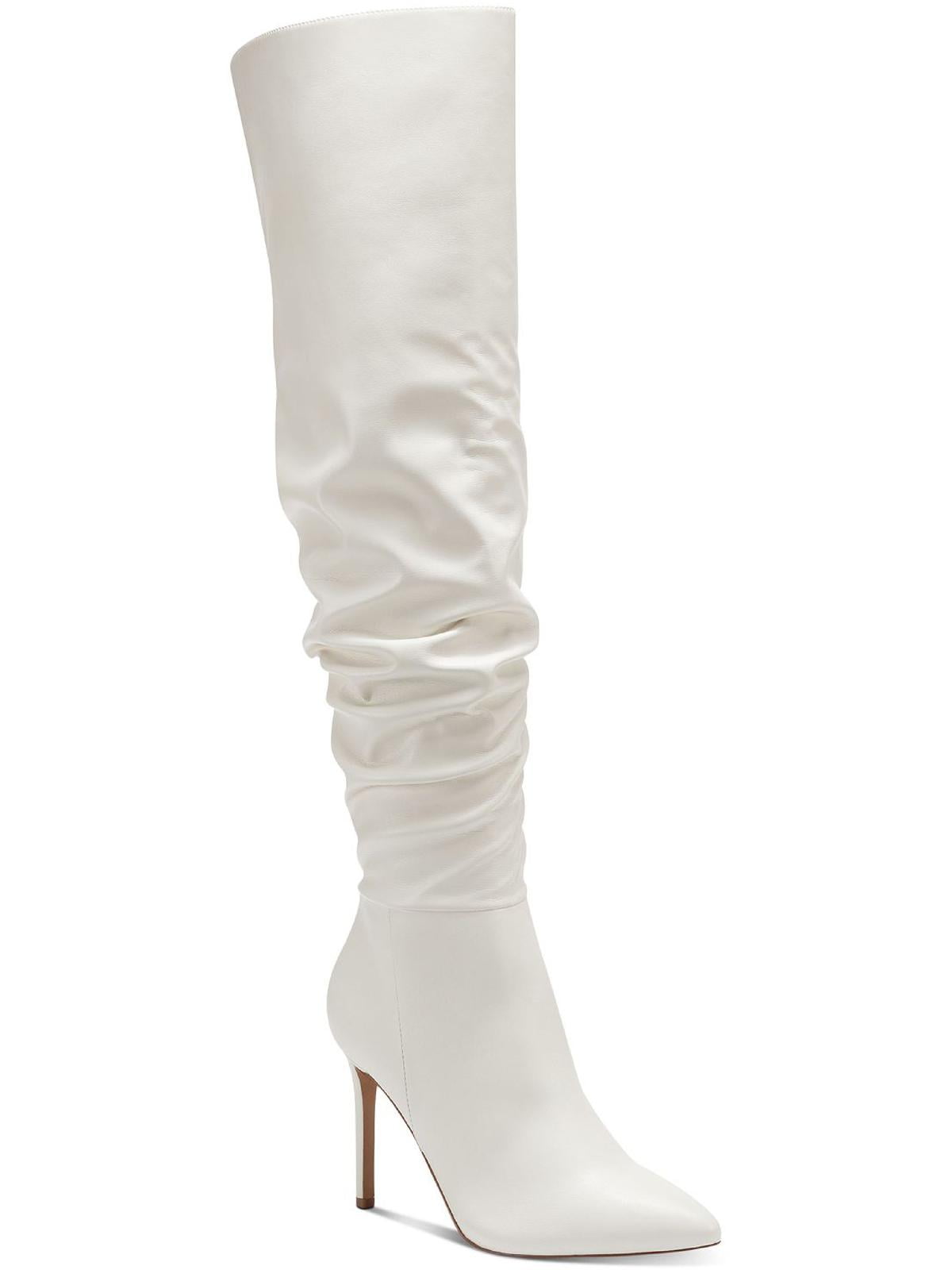 INC Womens Iyonna Faux Leather Slouchy OverTheKnee Boots