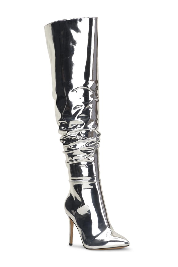 Womens Iyonna Zipper Patent Over-The-Knee Boots