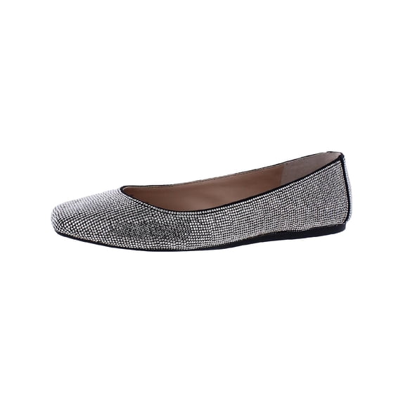 INC Womens Juney Rhinestone Square Toe Ballet Flats