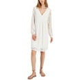 thumbnail image 1 of INC Womens Lace V Neck Shift Dress, 1 of 3