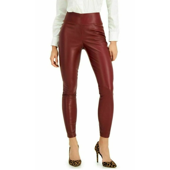 International Concepts Womens Faux Leather Leggings Port 16