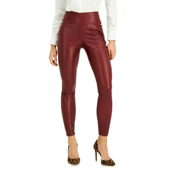 International Concepts Womens Faux Leather Leggings Port 14