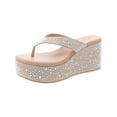 thumbnail image 1 of INC Womens Lolif Rhinestone Open Toe Platform Sandals, 1 of 1