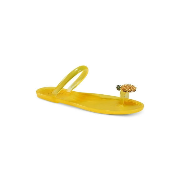 INC Womens Loren Toe-Loop Solid Jelly Sandals