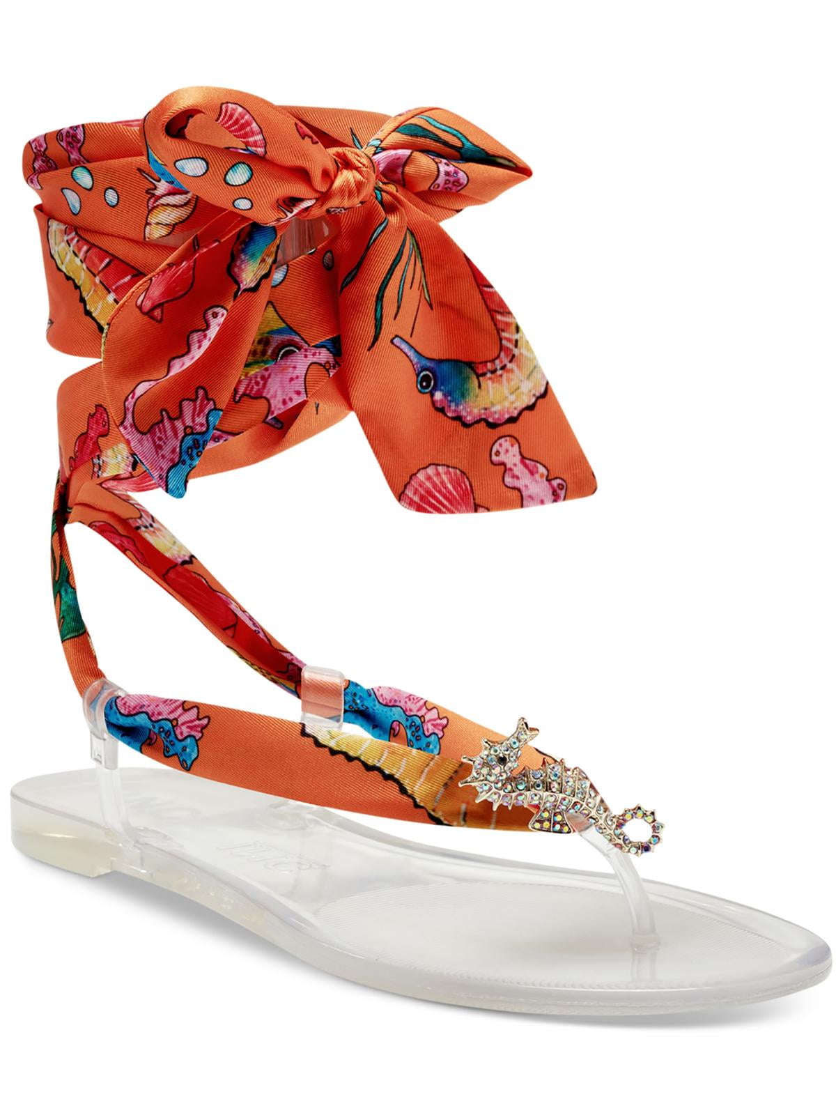 rhinestone jelly sandals