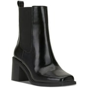 INC Womens Mapiya Stretch Faux Leather Ankle Boots