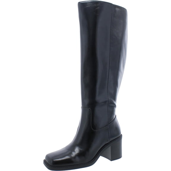 INC Womens Mariah Square Toe Zipper Knee-High Boots
