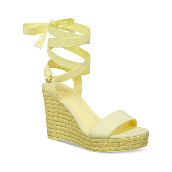 INC Womens Maxx Faux Suede Open Toe Wedge Sandals