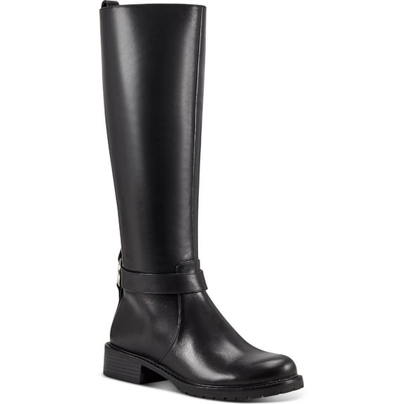 INC Womens Mireya Leather Round Toe Knee-High Boots