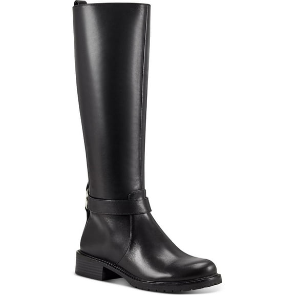 INC Womens Mireya Leather Round Toe Knee-High Boots
