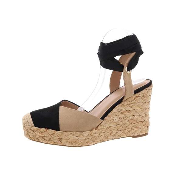 INC Womens Moniquee 2 Faux Suede Wedge Espadrille Heels