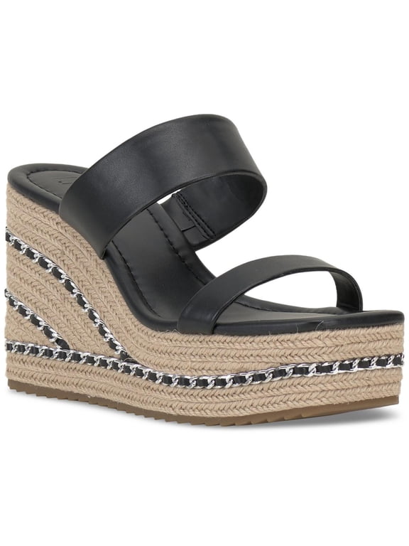 Womens NYLANA Square Toe Wedge Wedge Sandals