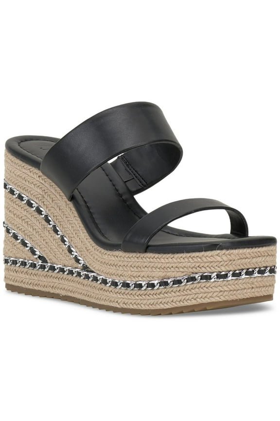 Womens NYLANA Square Toe Wedge Wedge Sandals
