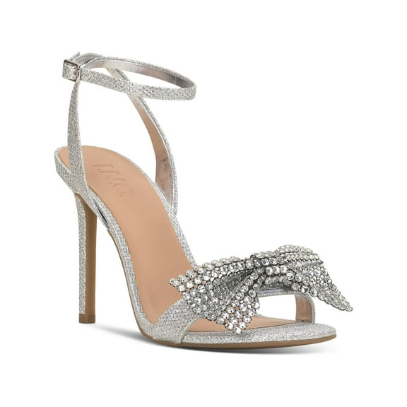 INC Womens Nemmzi Rhinestone Ankle Strap Heels