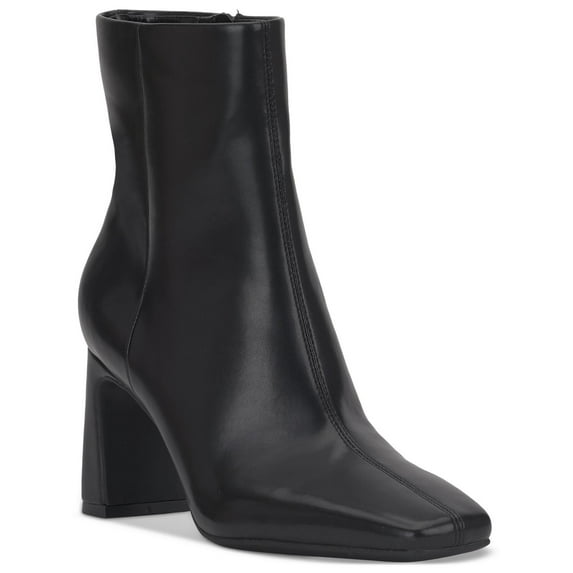 INC Womens Odelya Faux Leather Square Toe Mid-Calf Boots