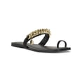 thumbnail image 1 of INC Womens Peetie Faux Leather Chain Slide Sandals, 1 of 3