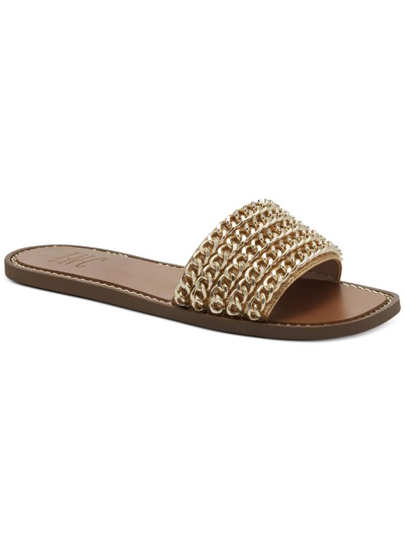 Womens Pelle 2 F Chain Slip On Slide Sandals