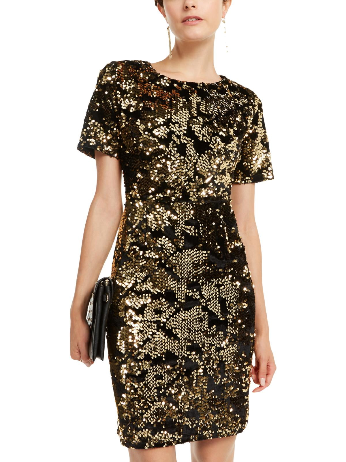 INC Womens Petites Sequined Midi Cocktail and Party Dress Gold PS - Walmart.com INC Womens Petites Sequined Midi Cocktail and Party Dress Gold PS - Walmart.com