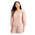 thumbnail image 1 of INC Womens Pink Long Sleeve Jewel Neck Sweater L, 1 of 4