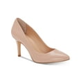 thumbnail image 1 of INC Womens Pink Padded Comfort Zitah Pointed Toe Stiletto Slip On Leather Pumps Shoes 10.5 M, 1 of 3