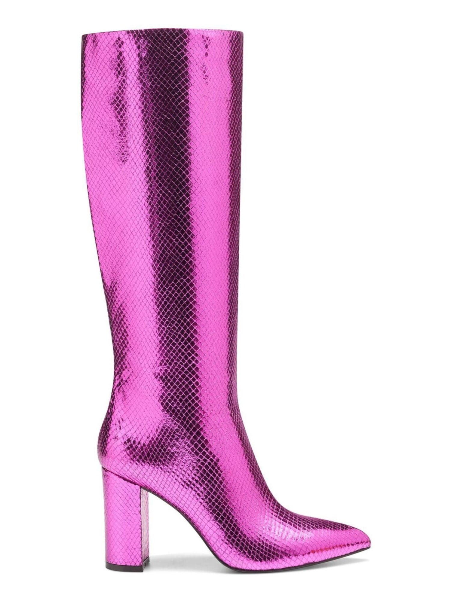 ladies pink dress boots INC Womens Pink Pointed Toe Block Heel Dress Heeled Boots 7.5 M