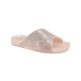 thumbnail image 1 of INC Womens Pink Pool Crisscross Straps Rhinestone Viraa Round Toe Slip On Slide Sandals 9 M, 1 of 5