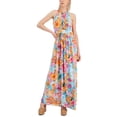 thumbnail image 1 of INC Womens Pleated Floral Print Maxi Dress, 1 of 2