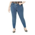 thumbnail image 1 of INC Womens Plus Embellished Mid-Rise Skinny Jeans Blue 14W, 1 of 2