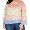 thumbnail image 1 of I.N.C Womens Intarsia Pullover Sweater, Multicoloured, Plus Size, 1X, 1 of 2