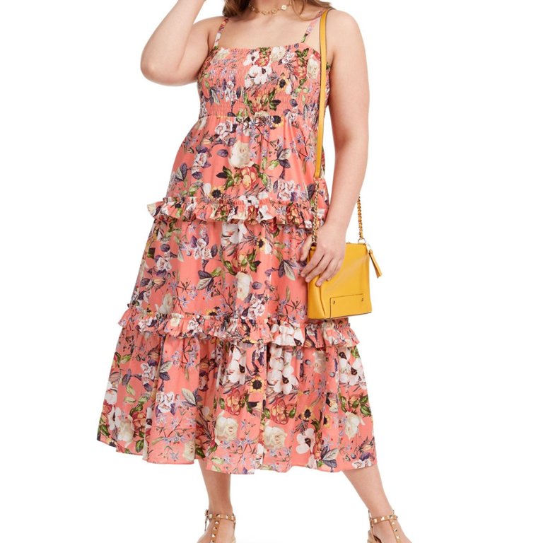 commense maxi dress Cotton & Linen Pleated Cutout Long Dress