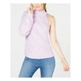 thumbnail image 1 of INC Womens Purple Asymmetric Cable One Shoulder Long Sleeve Turtle Neck Sweater M, 1 of 2